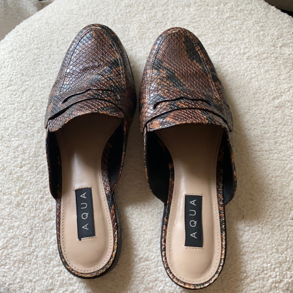Rarely worn aqua loafers